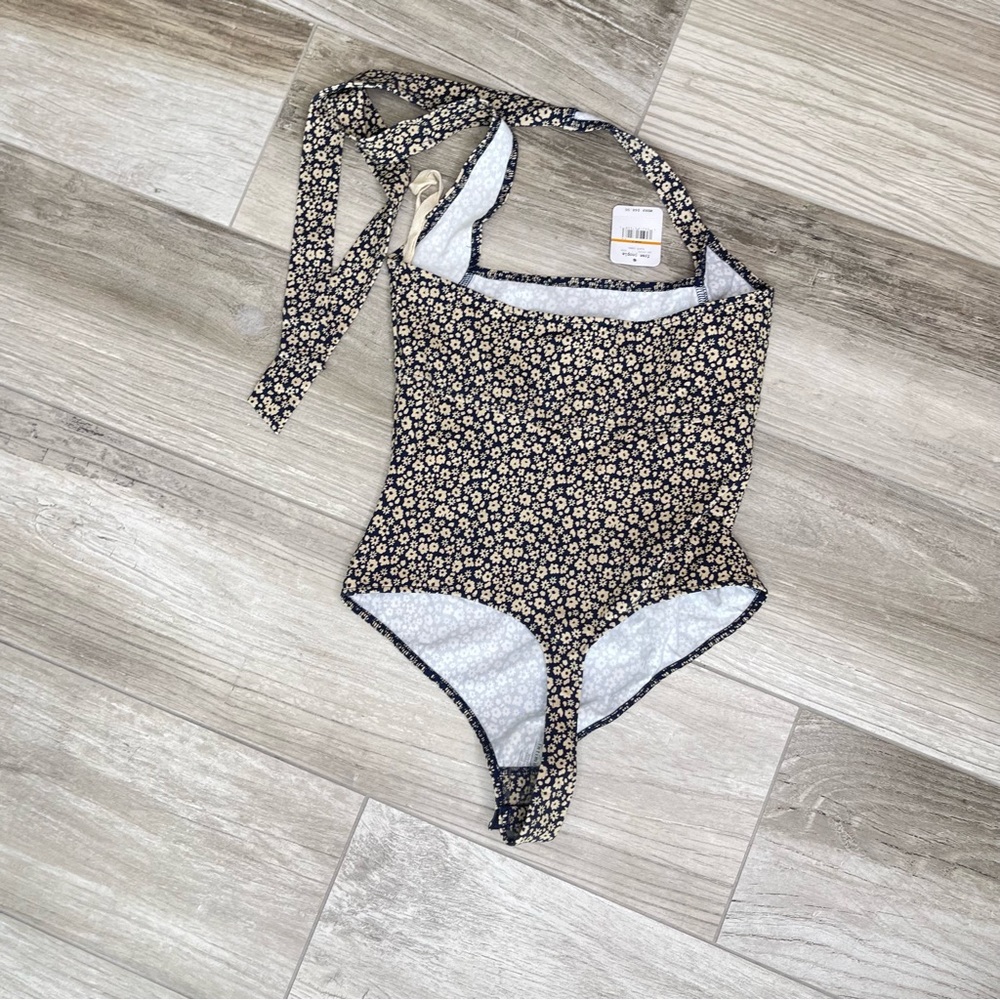 FREE PEOPLE Floral Neck Tie Bodysuit - Picture 5 of 9